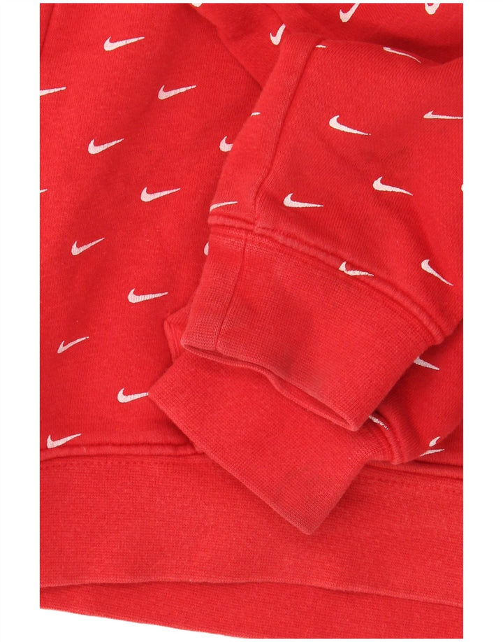 Nike Pull à capuche garçon 6-7 ans Rouge Coton