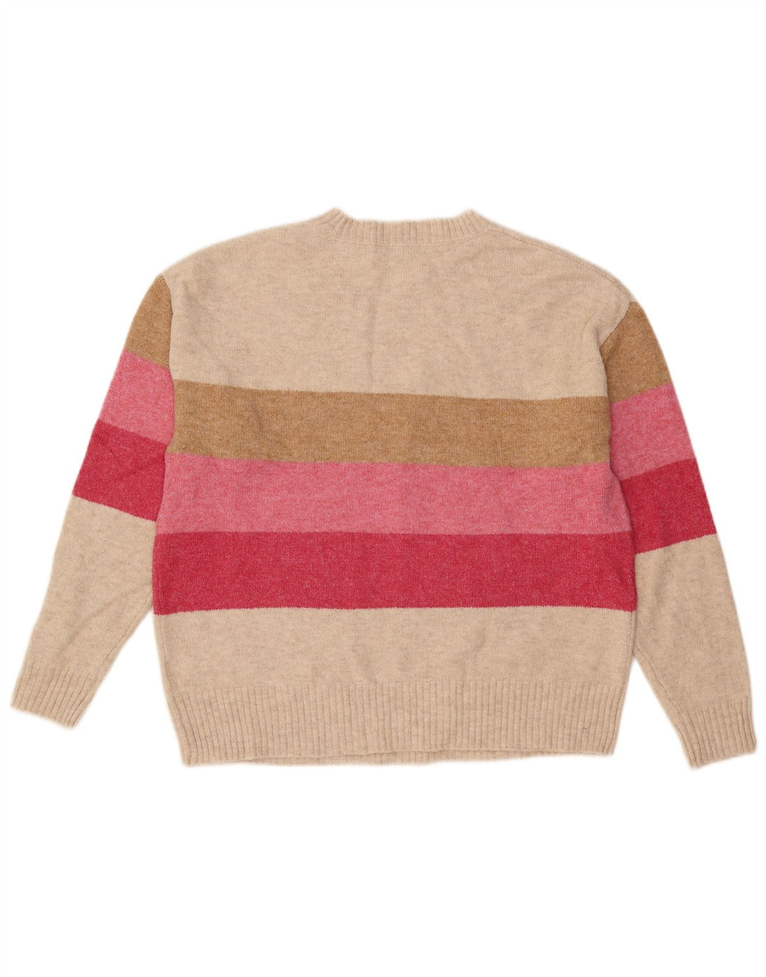 MARKS & SPENCER Pull à col rond pour femme UK 14 Beige moyen