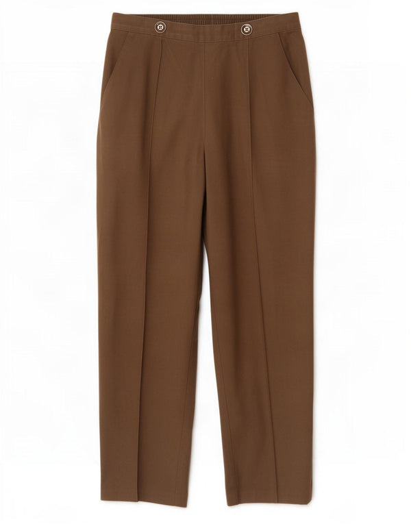 Marks & Spencer Pantalon droit décontracté pour femme UK 8 Small W26 L26 Marron