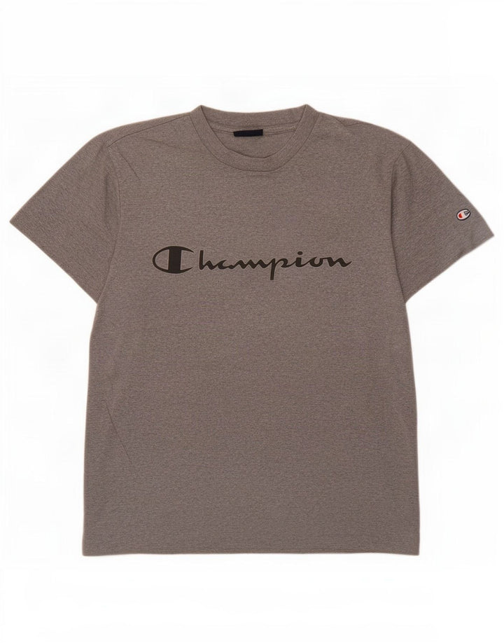 Champion T-Shirt Graphique Homme Petit Gris Coton
