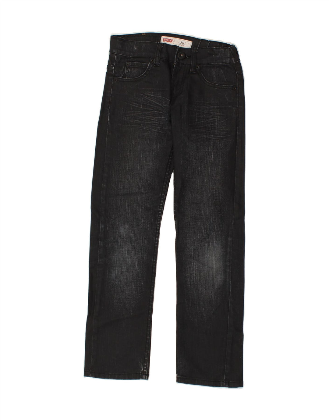 LEVI'S Boys 511 Slim Jeans 9-10 Years W26 L26  Black Cotton Vintage Levi's and Second-Hand Levi's from Messina Hembry 