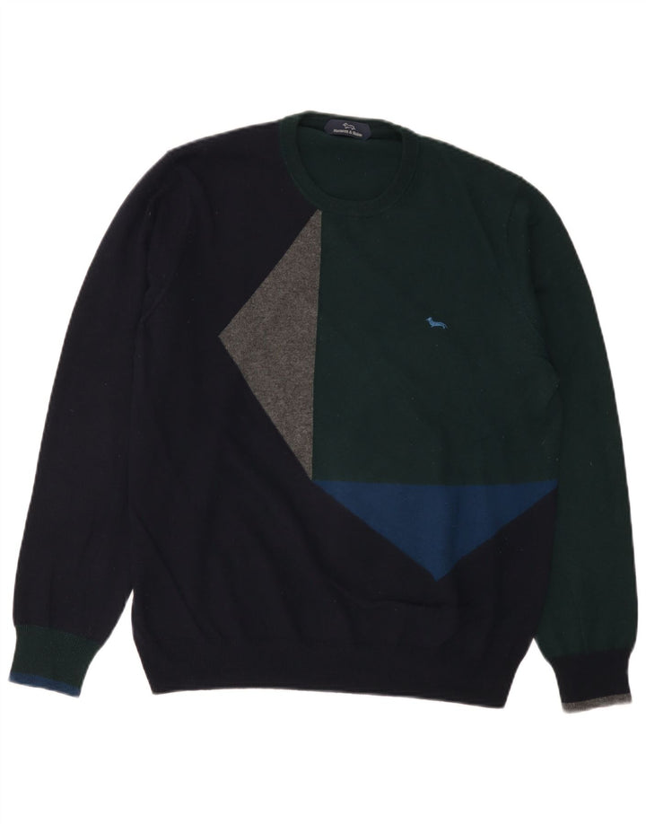 Harmont & Blaine Pull à col rond pour femme UK 16 Large Multicolore