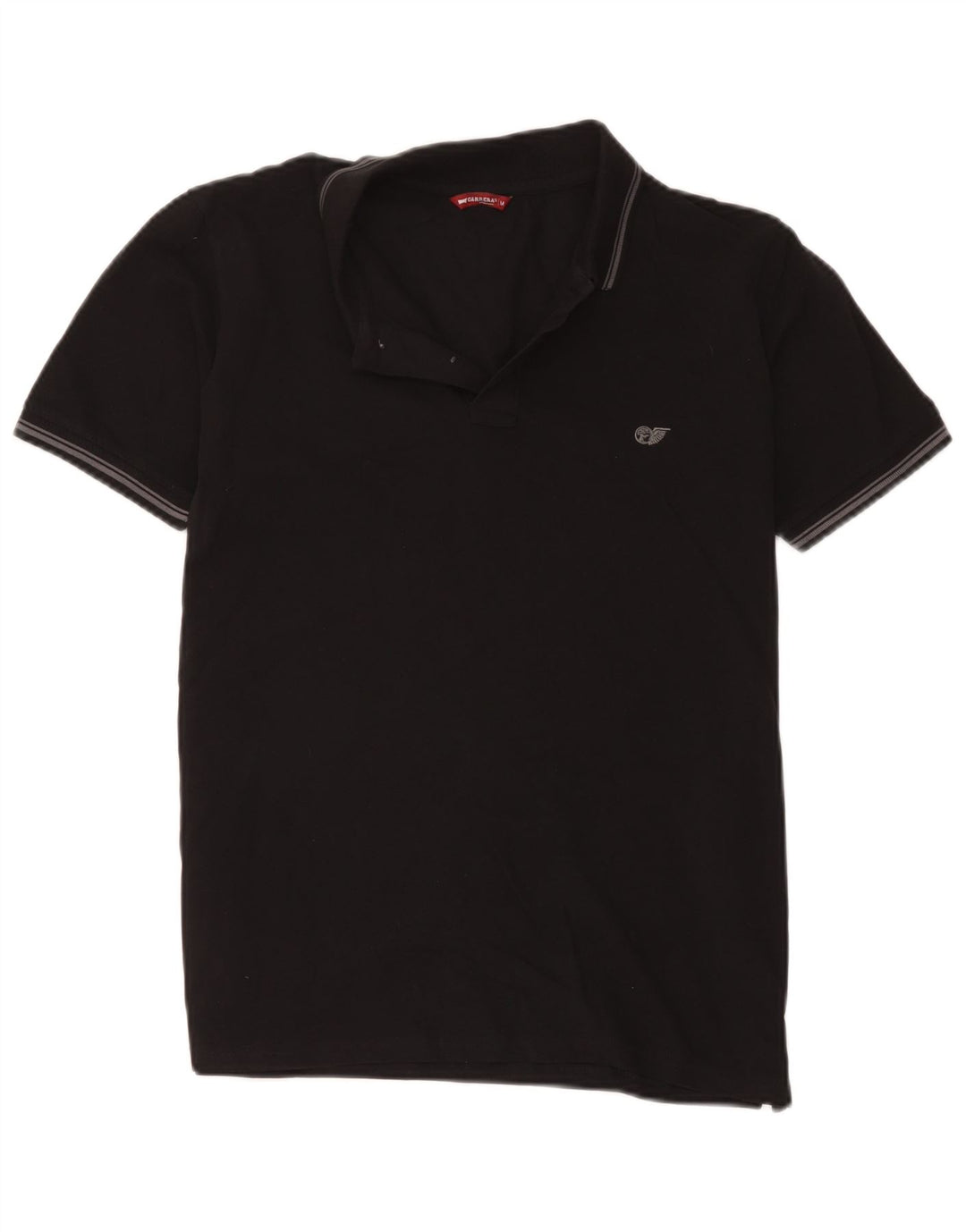 Carrera Polo Homme Noir Moyen Coton