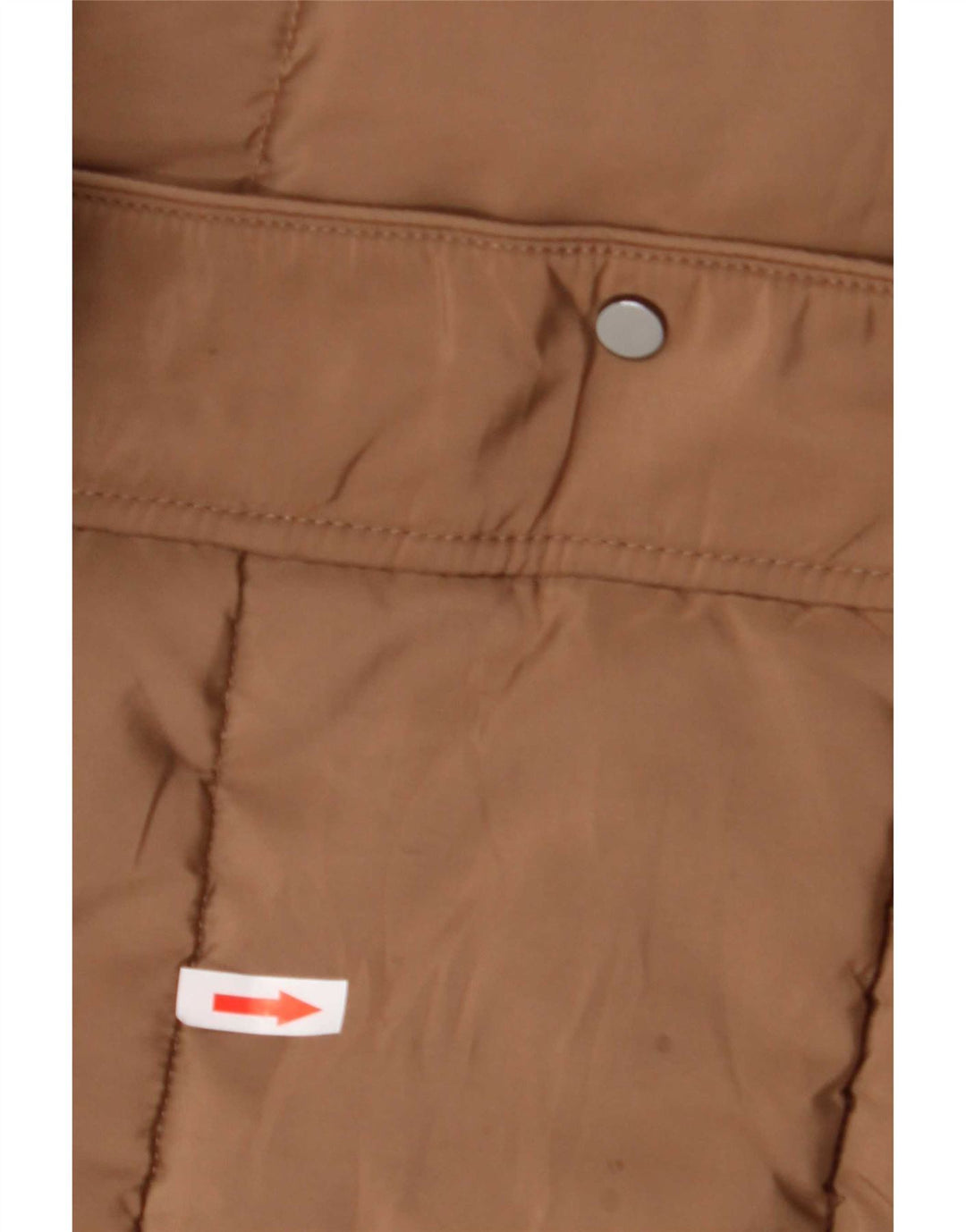 Hobbs Manteau rembourré pour femme UK 8 Petit Marron Polyester Colorblock
