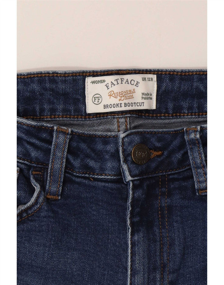 Fat Face Jeans Brooke Bootcut pour femme UK 12 Medium W28 L29 Bleu Coton