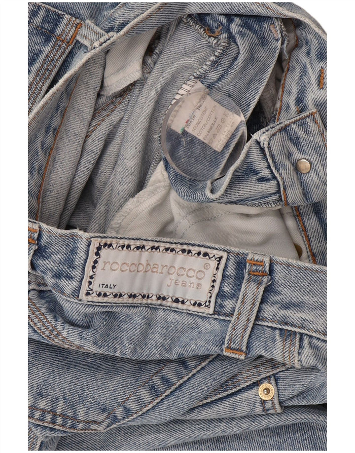 Roccobarocco Jean fuselé femme W28 L27 coton bleu