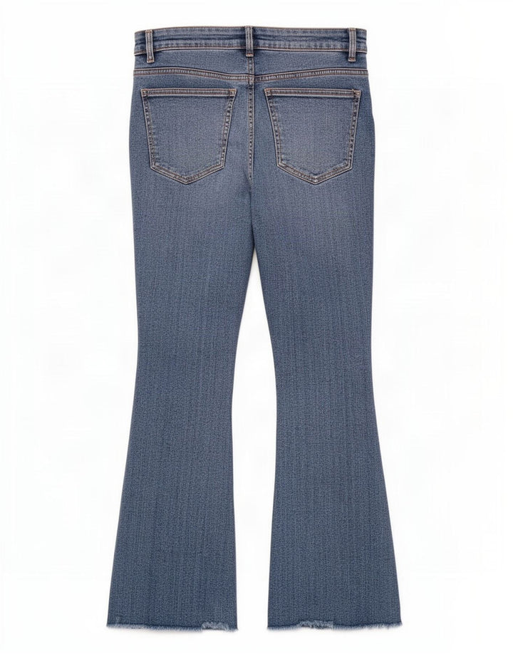 Zara Femme Jean évasé EU 36 XS W26 L25 Bleu
