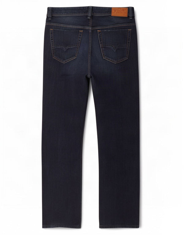 Diesel Jean Droit Viker Homme W32 L32 Bleu Marine Coton