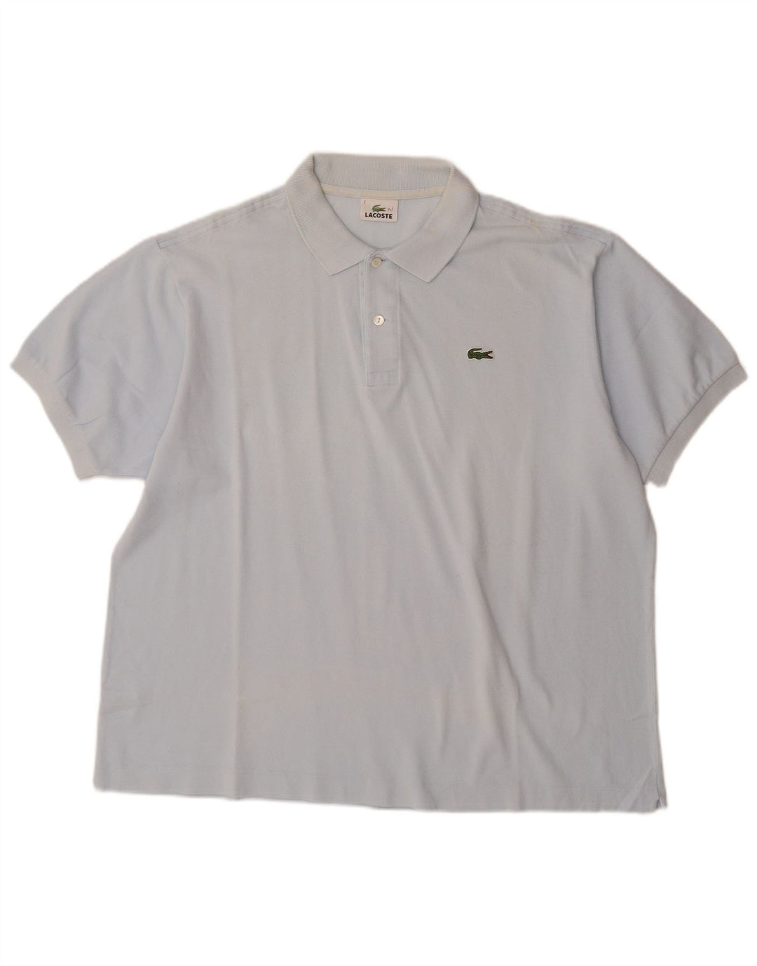 LACOSTE Polo Homme Taille 7 2XL Bleu Coton