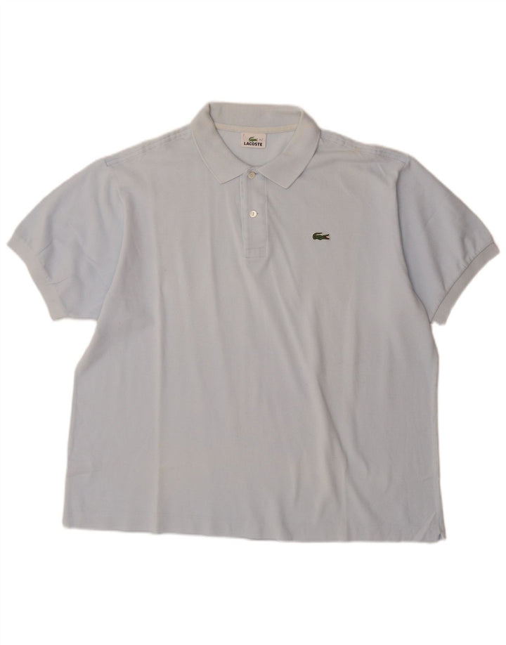 LACOSTE Polo Homme Taille 7 2XL Bleu Coton