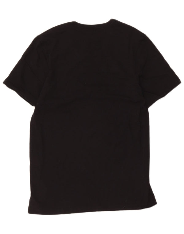 Hugo Boss Hommes T-Shirt Top Petit Noir Coton