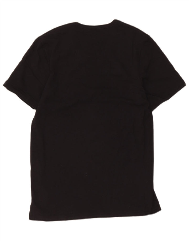 Hugo Boss Hommes T-Shirt Top Petit Noir Coton