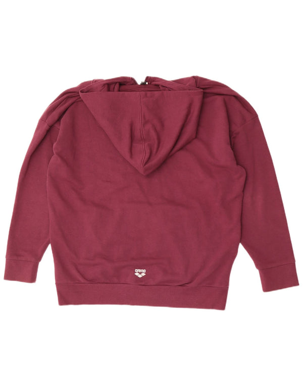 Arena Pull à capuche zippé coupe décontractée pour femme UK 14 Large Marron Coton