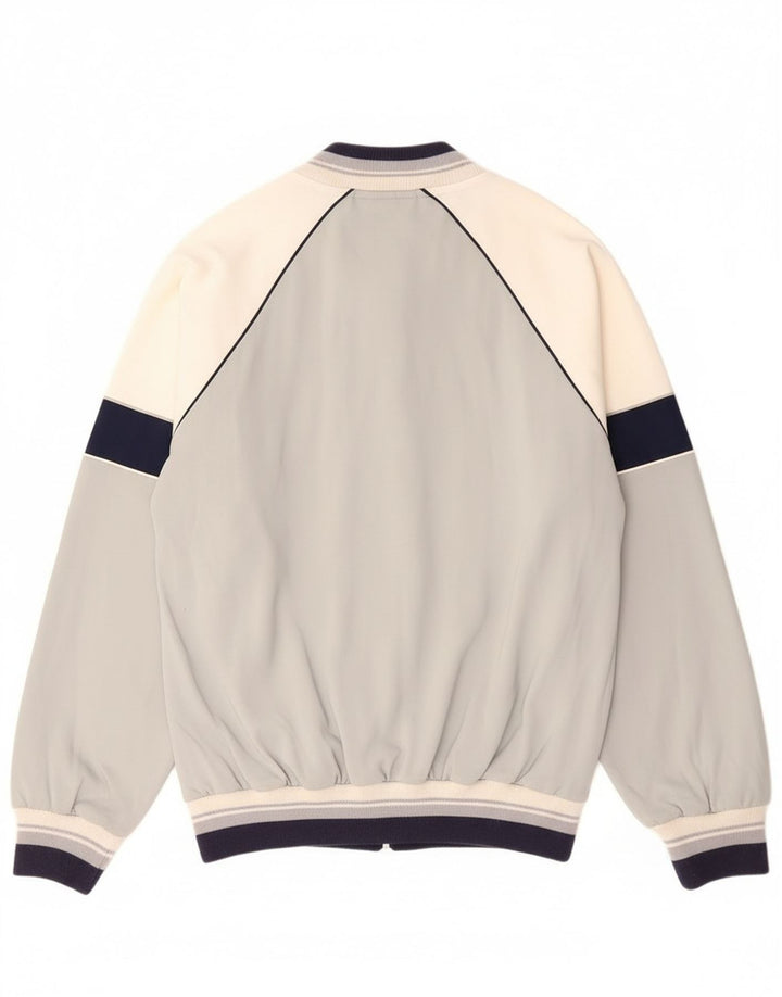 vintage Mens Survêtement Top Veste IT 52 Grand Gris Colourblock