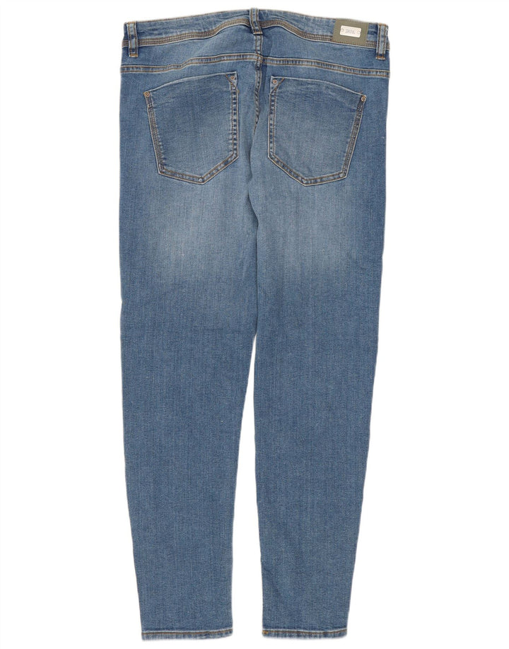 Zara Jean Slim Femme EU 40 Moyen W30 L26 Bleu Coton
