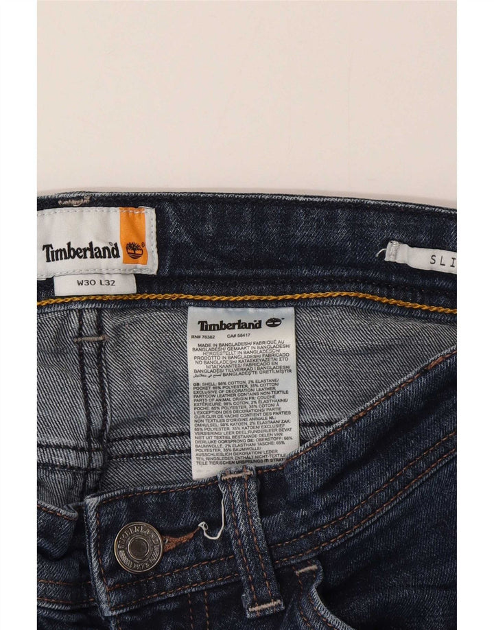 Timberland Jean Slim Homme W30 L32 Bleu Marine Coton