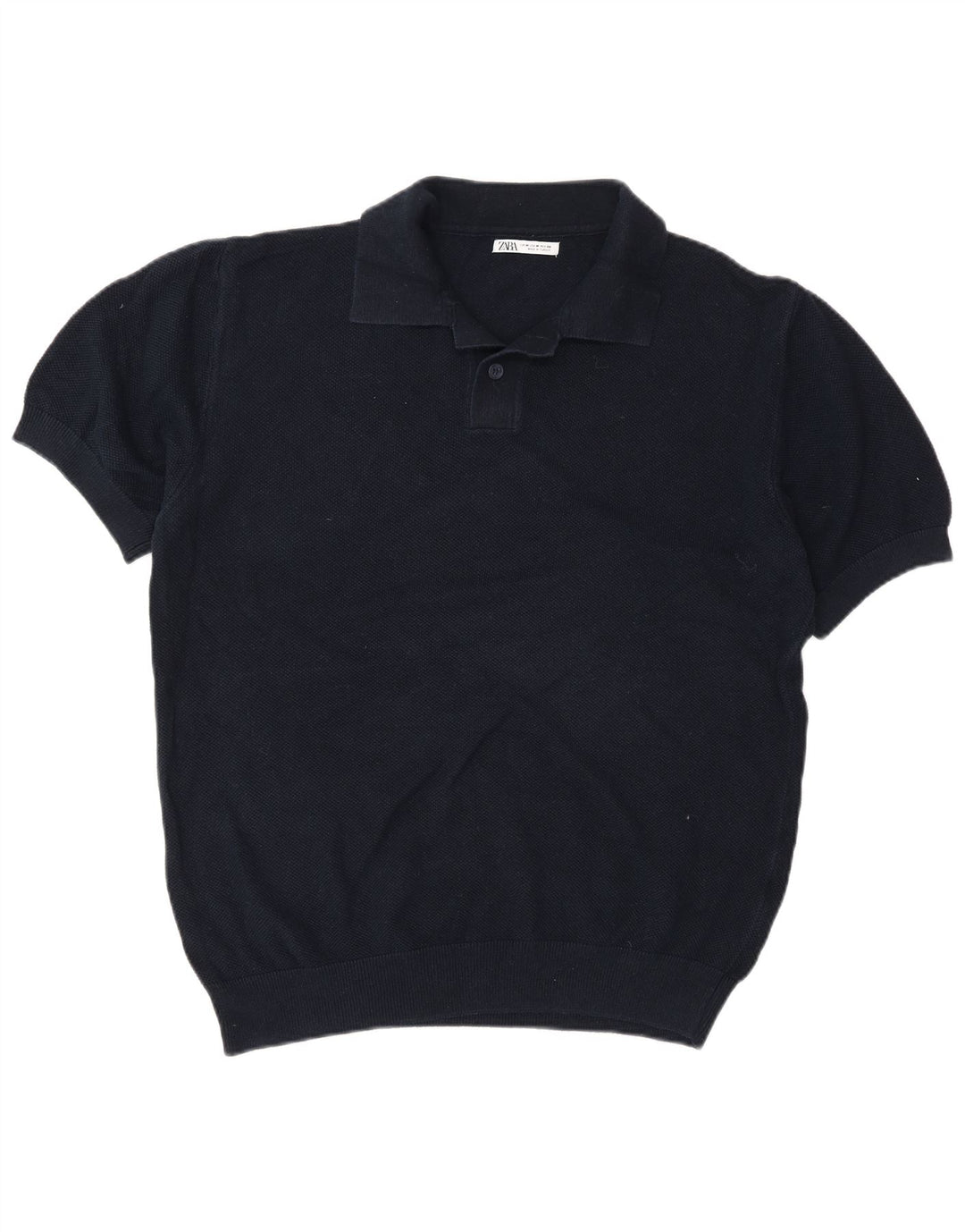 Polo Homme Zara Bleu Marine Moyen