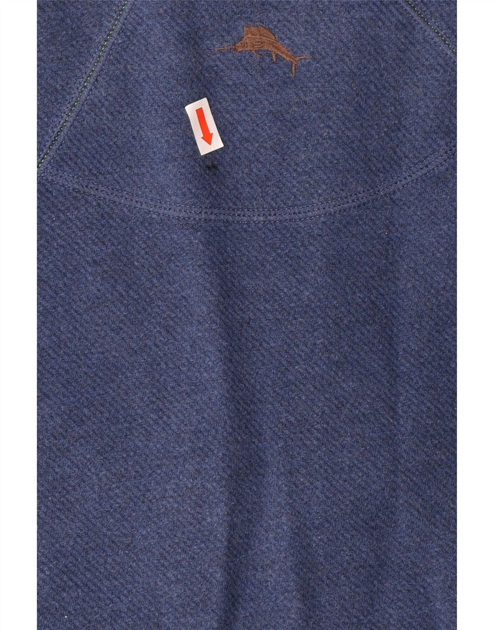 Tommy Bahama Sweat-shirt à col zippé pour homme, grand bleu