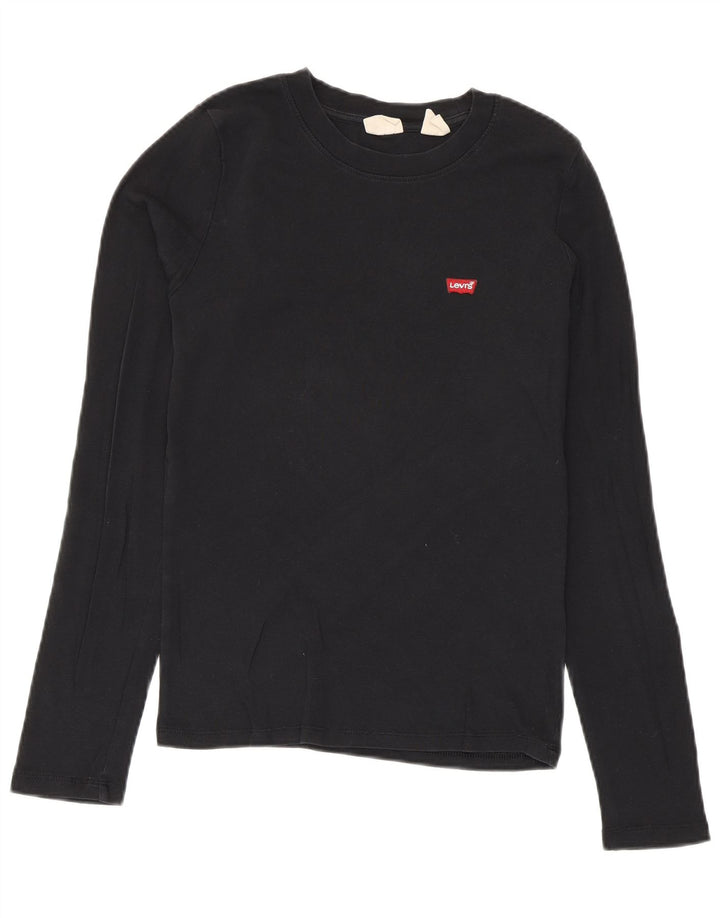 Levi's Top Manches Longues Femme UK 12 Medium Noir