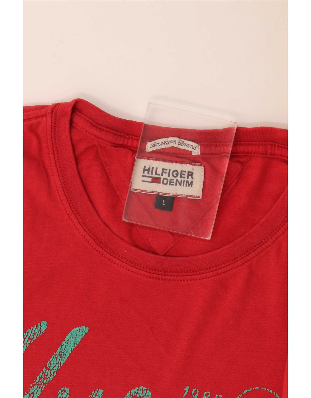 Tommy Hilfiger T-shirt graphique pour hommes, grand, rouge
