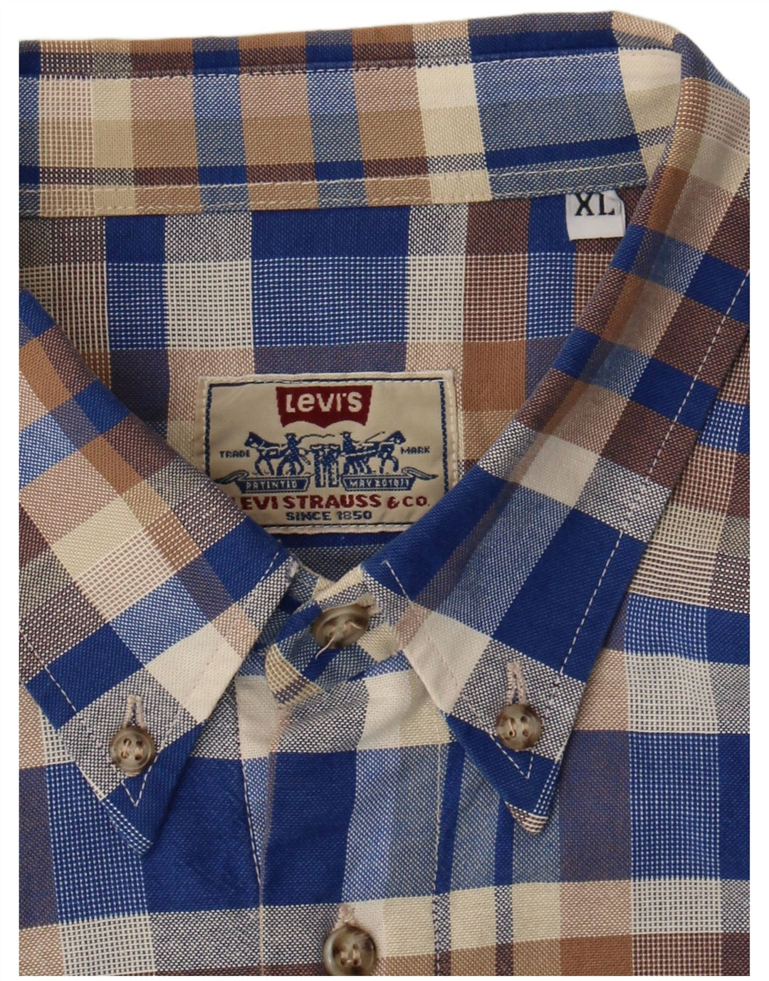 Levi's Chemise XL Homme Bleu Carreaux