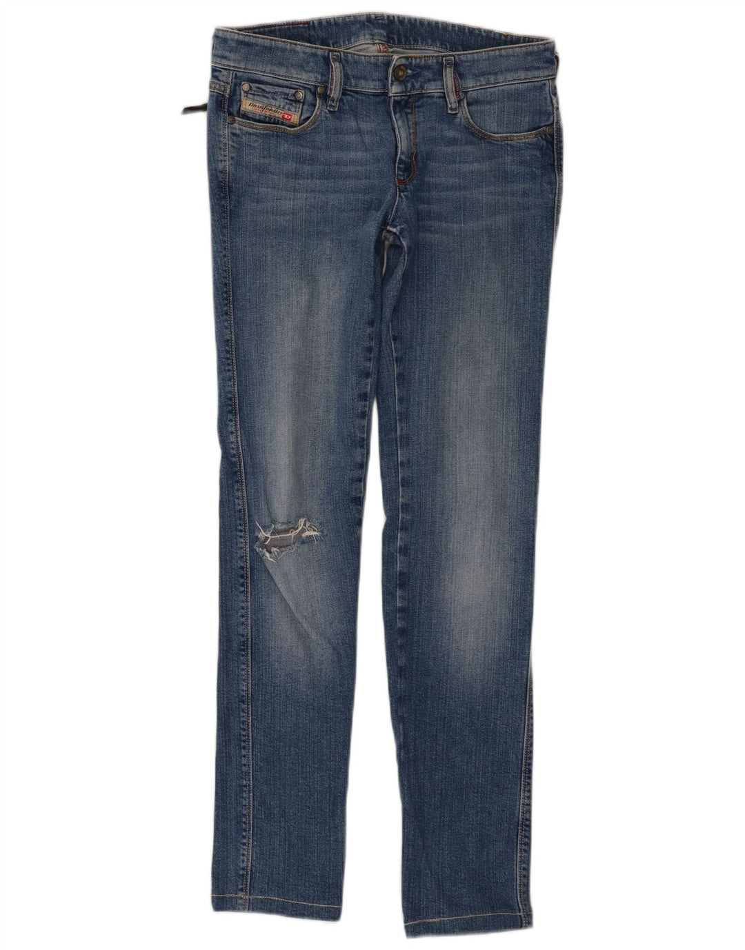 Jeans Slim Femme Diesel W27 L31 Bleu Coton