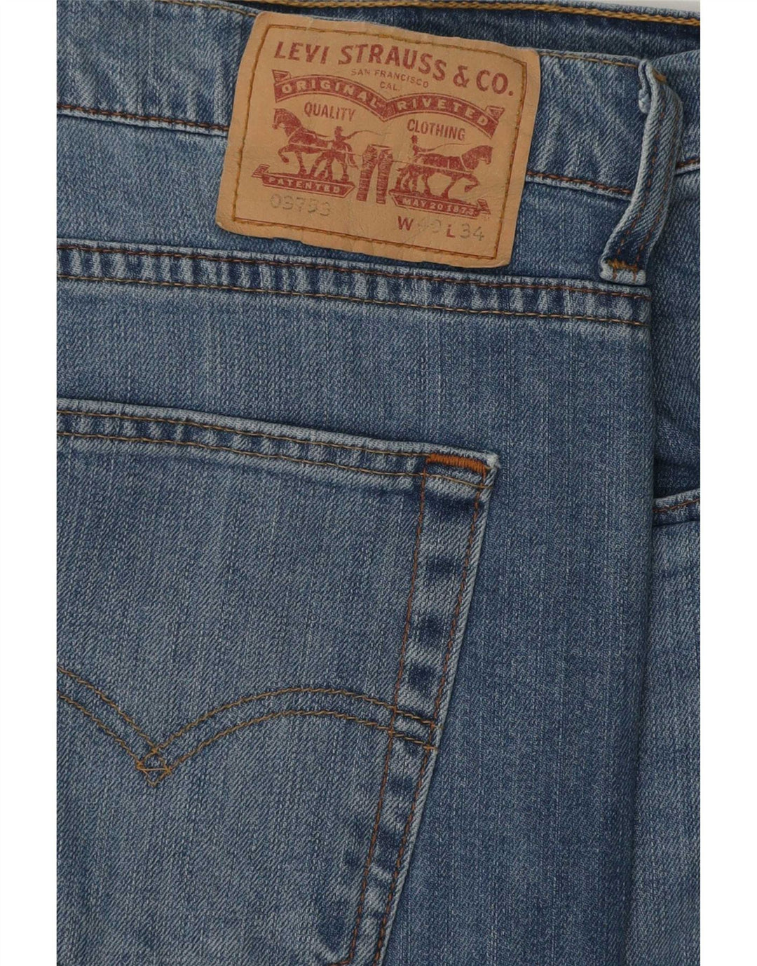 Levi's Jean Slim W40 L34 Homme Bleu Coton
