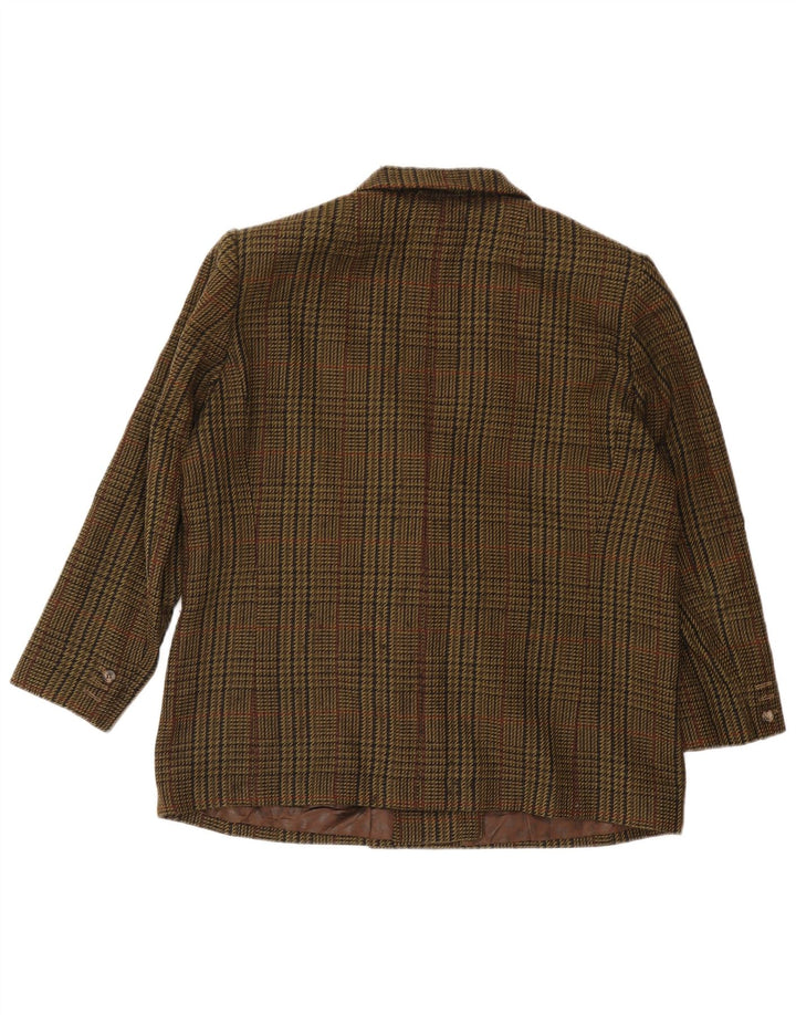 Marina Rinaldi Veste Blazer Femme Taille 25 Grand Pied-de-Poule Kaki