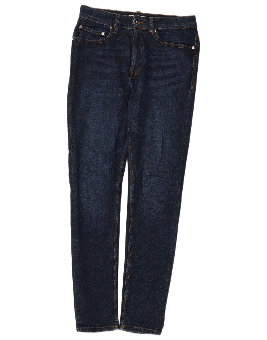 Zara Jean Slim Homme EU 38 Moyen W30 L31 Bleu Coton
