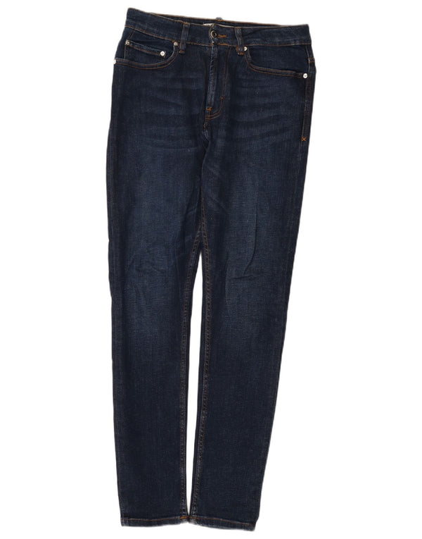 Zara Mens Slim Jeans EU 38 Medium W30 L31 Blue Cotton