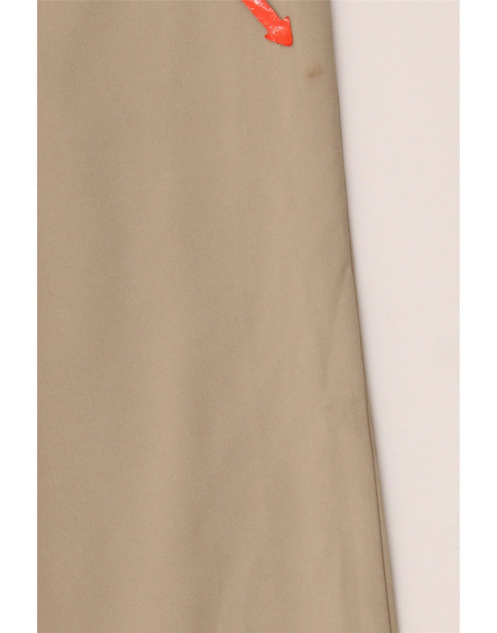 Izod Pantalon Chino Droit Femme W32 L30 Beige Polyester