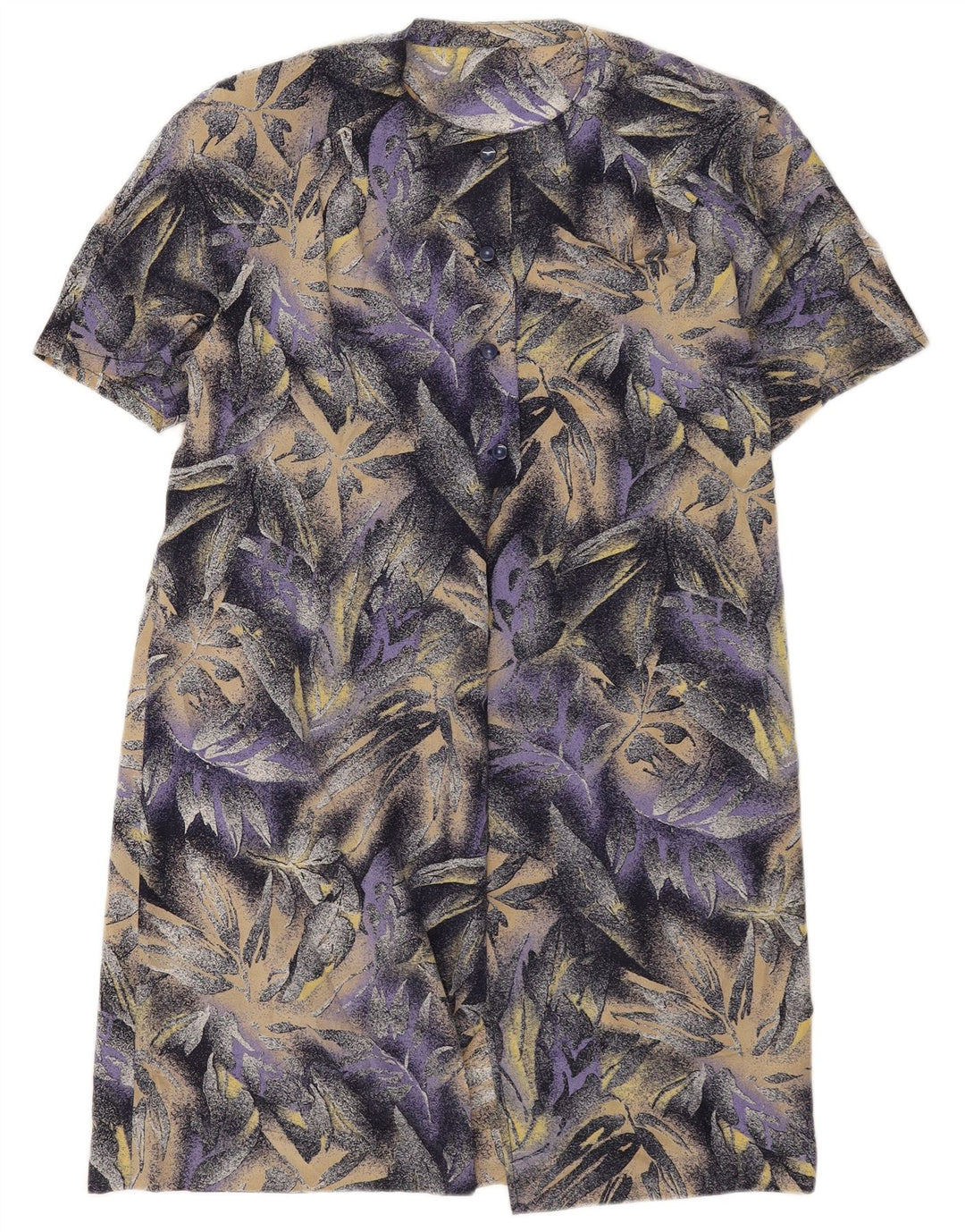 vintage Femme Shift Robe UK 14 Moyen Violet Floral
