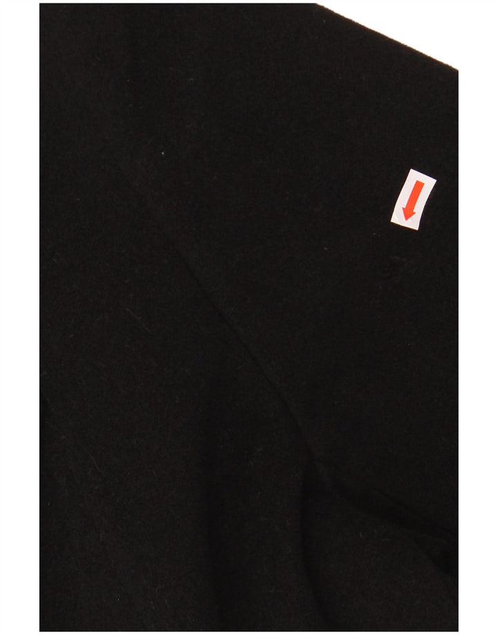 St. Bernard Manteau double boutonnage pour femme UK 14 Grande laine noire
