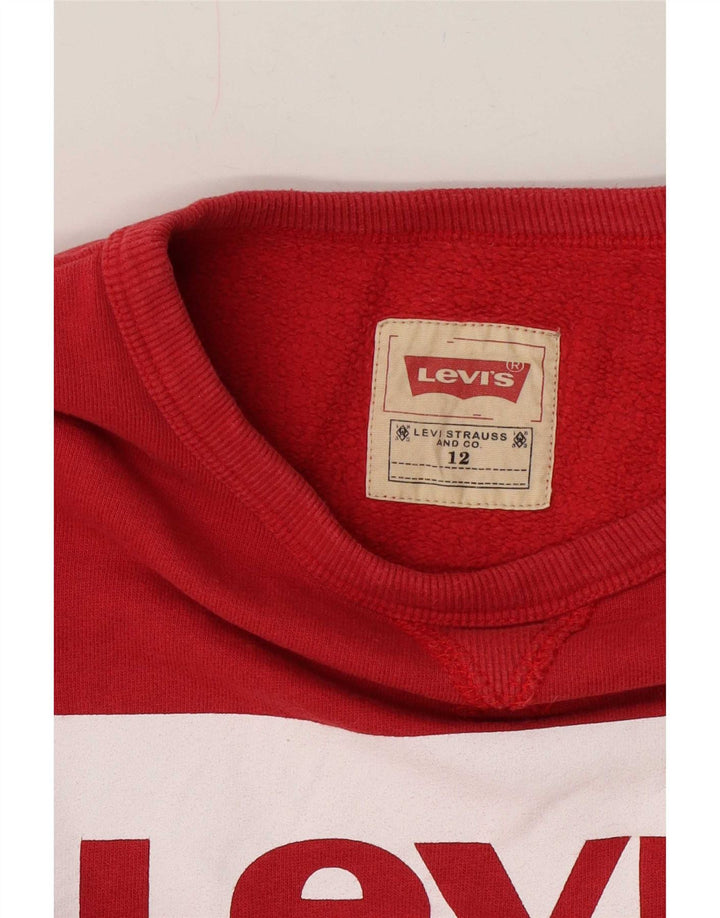 Levi's Pull à capuche graphique garçon 11-12 ans Rouge