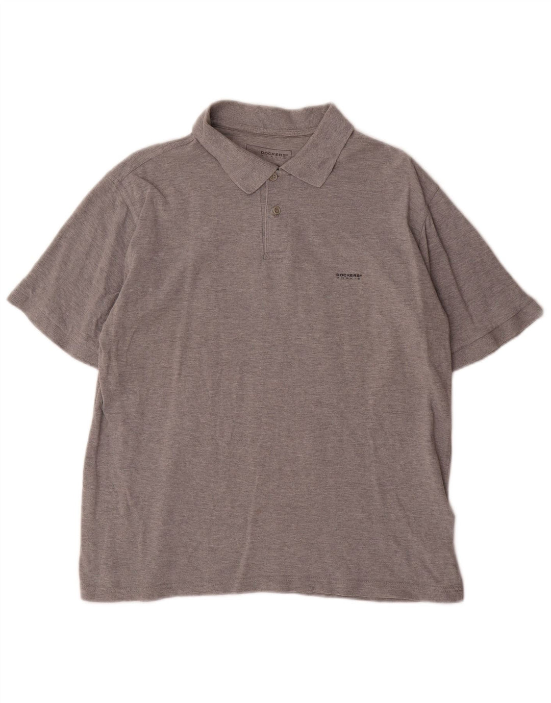 DOCKERS Polo Khakis Homme Gris Moyen Moucheté Coton