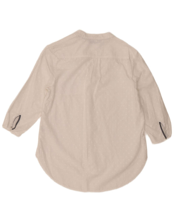 Lee Riders Chemisier à manches 3/4 pour femme UK 14, coton blanc moyen