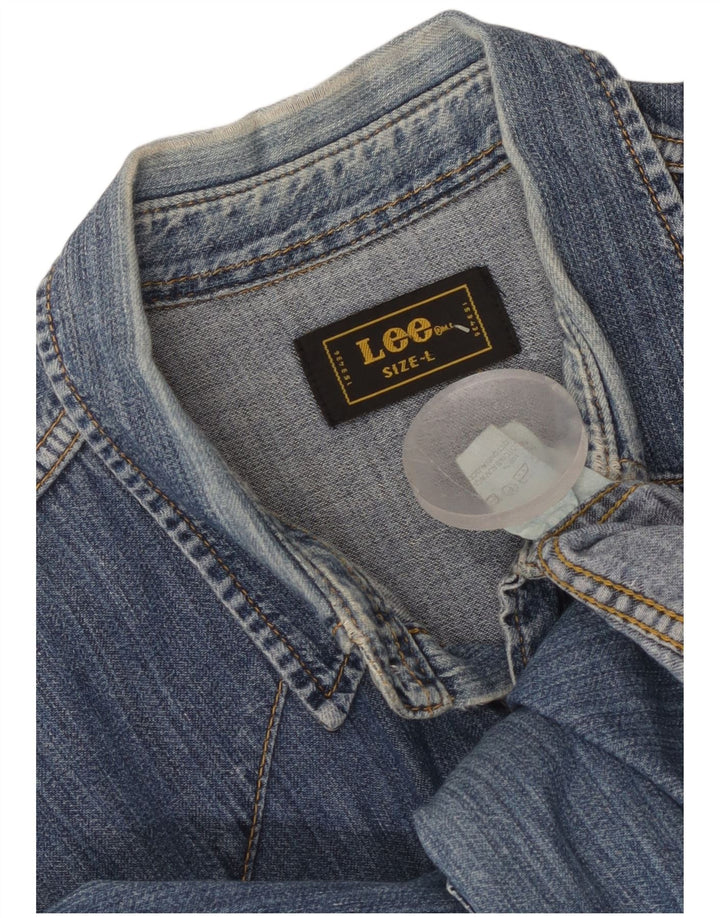 Lee Chemise en Jean Homme Large Bleu Coton