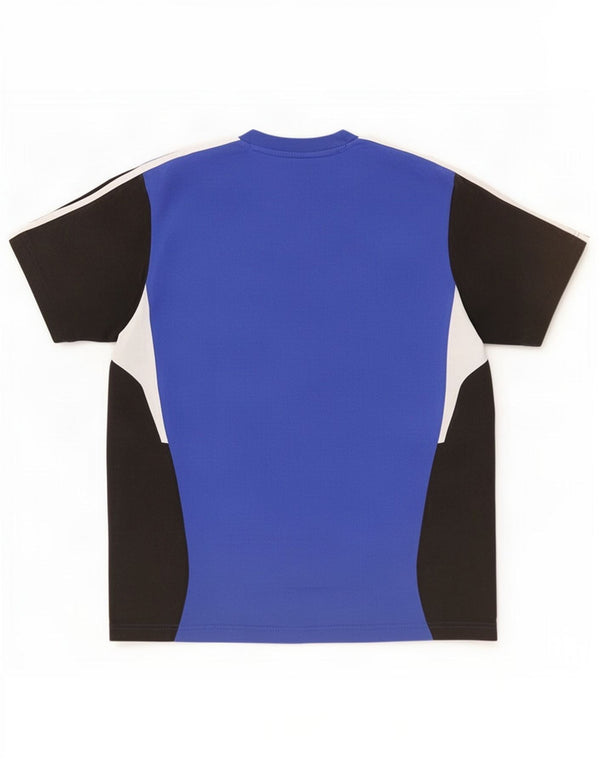 Adidas T-shirt pour homme UK 44/46 Large Bleu Colorblock