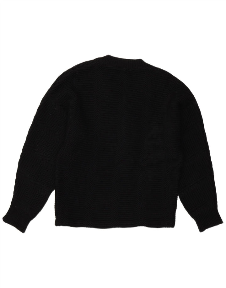 vintage Homme Col V Pull Pull Grand Noir