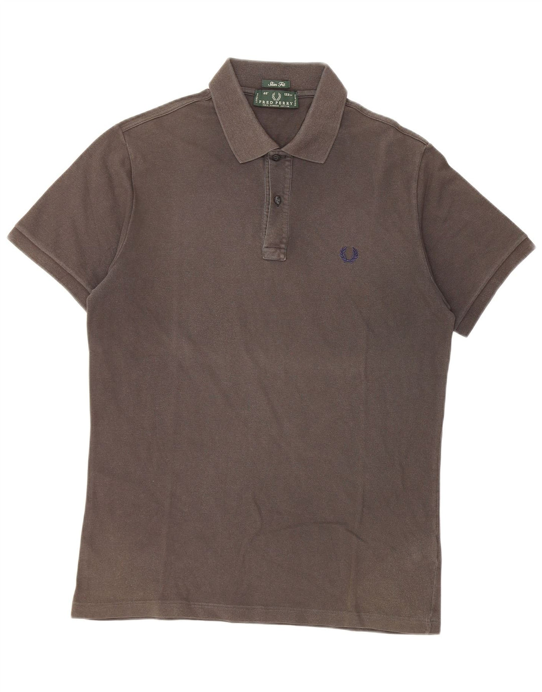 Fred Perry Polo Slim Fit pour hommes en coton gris moyen