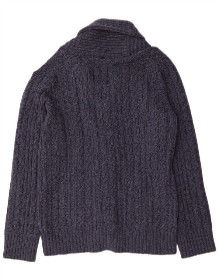 G-Star Homme Cardigan Pull Large Bleu Marine Laine