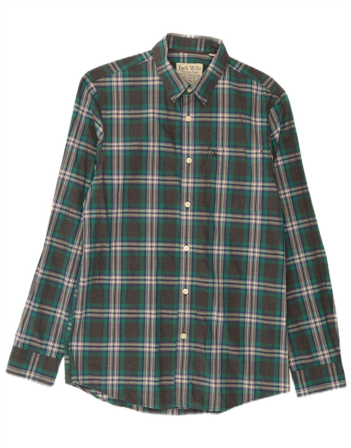 Jack Wills Chemise Homme Petit Carreau Gris Coton