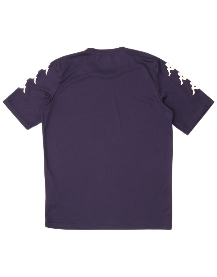 Kappa T-Shirt Graphique Homme Bleu Marine Moyen Polyester