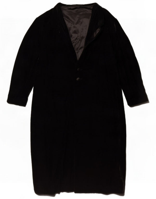 Vintage Womens Overcoat UK 14 Medium Black