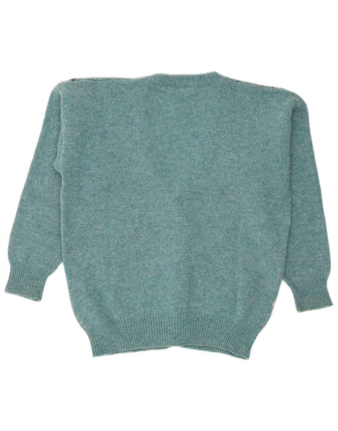 Cacharel Homme Cardigan Pull Turquoise Moyen Argyle/Diamant Laine