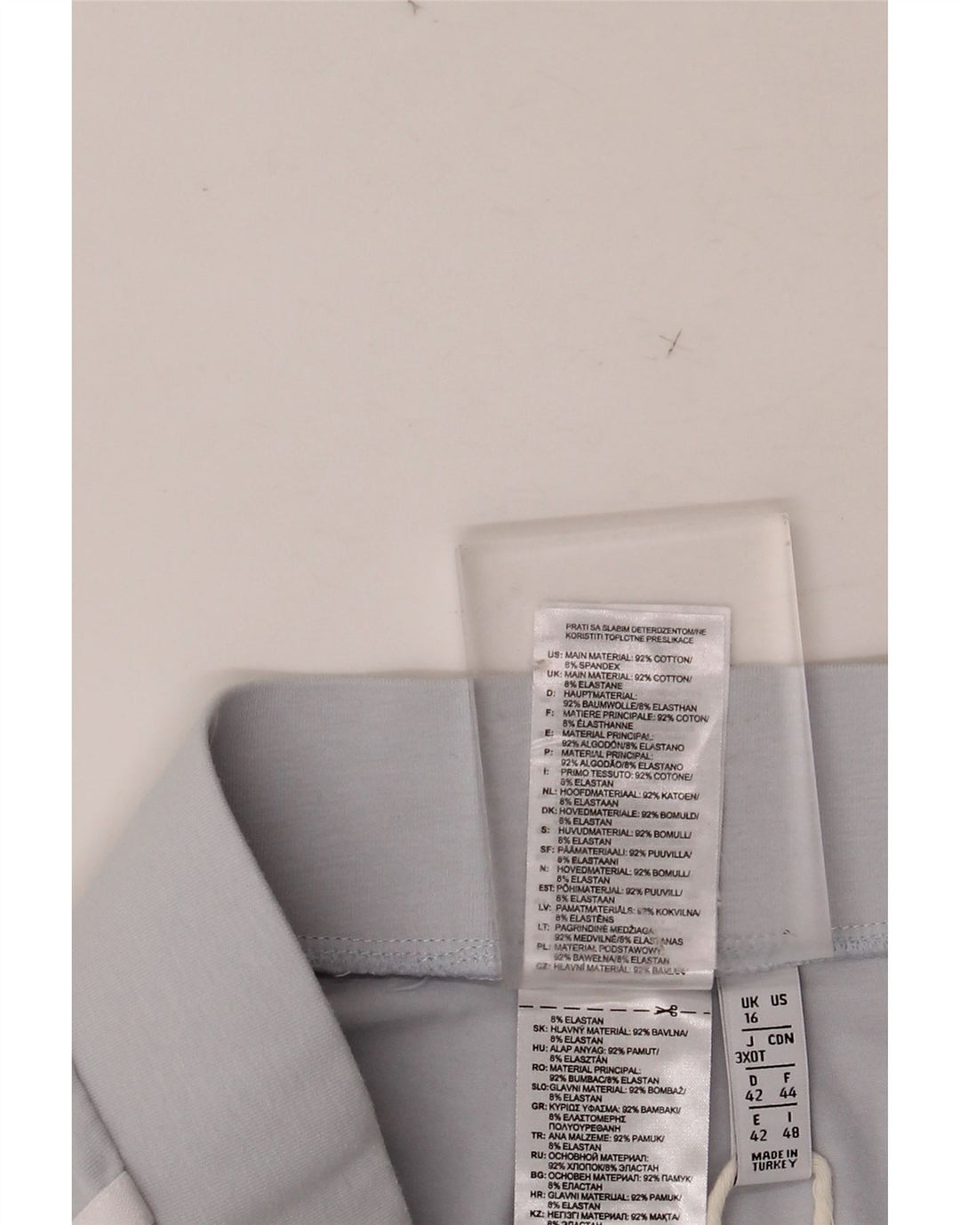 ADIDAS Leggings Femme UK 16 Grand Bleu Coton