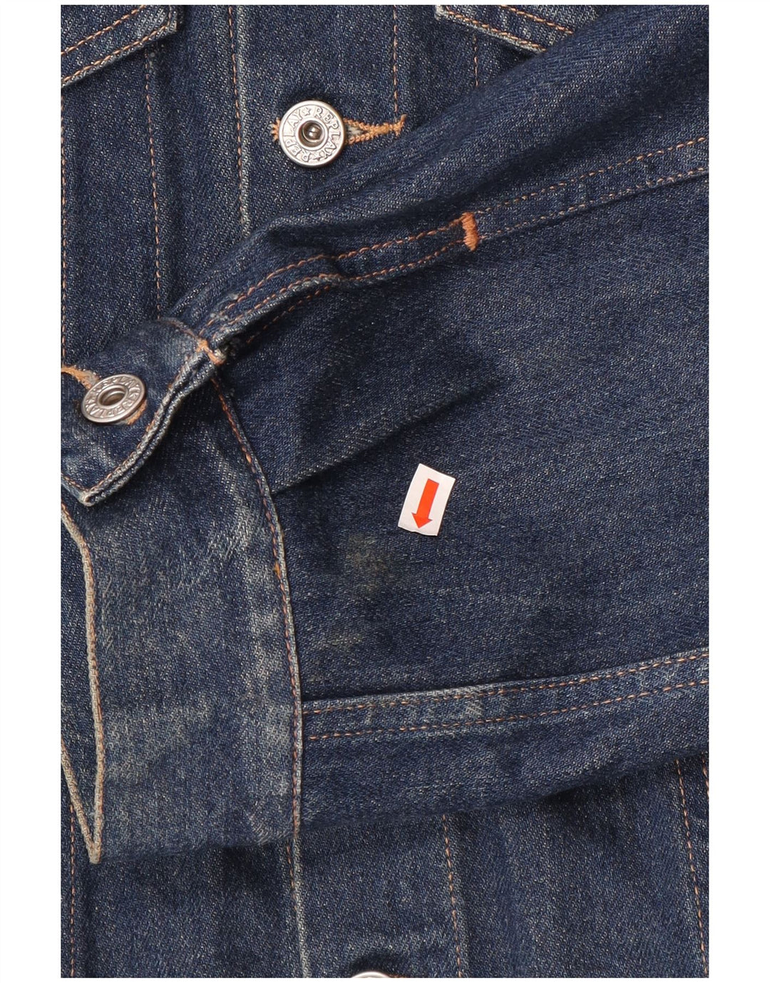 Replay Veste en Jean Homme UK 44 2XL Bleu Marine Coton