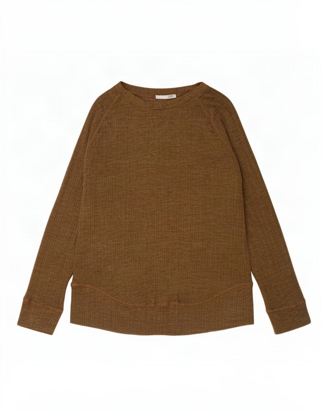 Zara Femme Top Manches Longues UK 14 Kaki Moyen