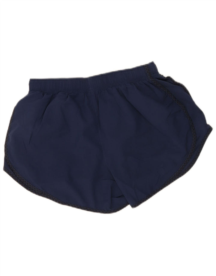 Nike Short de sport Dri Fit pour femme UK 12 Bleu marine moyen Polyester