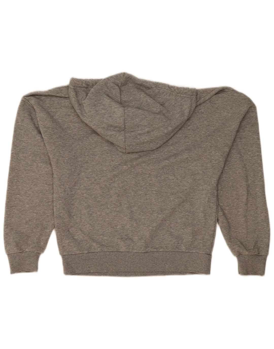 PUMA Pull à capuche surdimensionné pour femme UK 10 Petit coton moucheté gris